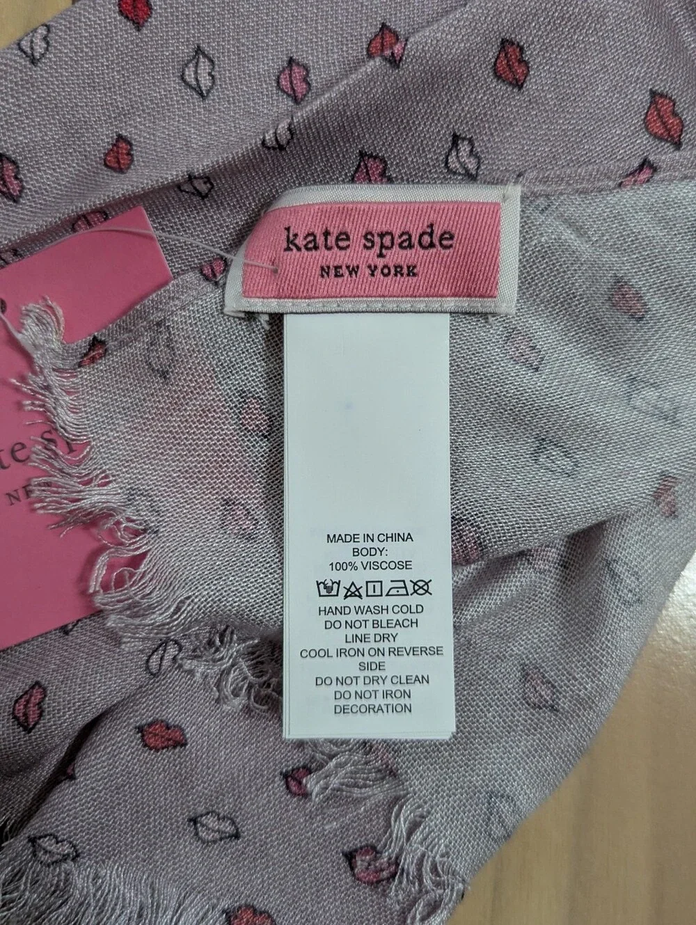 NWT! Kate Spade New York If You Can See This Oblong Scarf In French Cream